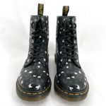 Dr. Martens Pascal Wild Hearts Printed Black Valentine Lover Boots 1460 Size 7 Photo 5