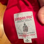 London Fog  Red Raincoat with black collar Photo 1