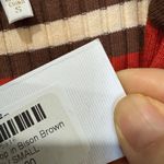 Torn By Ronny Kobo Ronny Kobo Brown Striped Knit Top NEW Photo 2