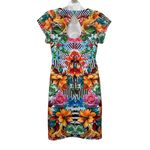 5th & Love Floral Geometric Boho Knee-Length Dress Short Sleeve Multicolor Sz L Photo 1