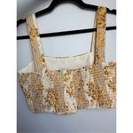 12th Tribe Versailles yellow floral cropped tank Medium Photo 4