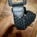 BRAIDED genuine leather black belt Photo 7