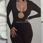 Naked Wardrobe  White Smooth Side Asymmetrical Crop Top NW-T2619 M New / FLAW Photo 5