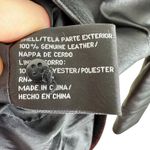 East 5th Black 100% Leather Collared Button Up Lined Jacket Pockets Size L Photo 5