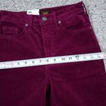 Lee  Corduroy High Rise Flare Pants Jeans Purple Indigood Y2K Stretch Size 24 Photo 8