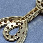 Estate Fully Signed MEDA 14k Solid Yellow Gold Chandelier Drop Stud Earring Photo 3