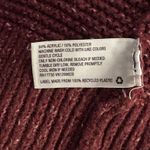 Knox Rose Sweater Woman's Medium Burgundy Red Textured Sleeves Crew Neck Minimal Photo 9