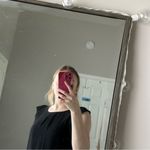 Women’s Mini black chiffon dress​ with ruffles sleeves size small Photo 4