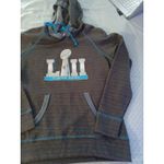 TEAM APPAREL Super Bowl LIII NFL Graphic Gray Hooded Sweatshirt Women Size S Photo 4