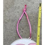 Vintage Barbie World of Barbie Pink/White Glitter Round Ornament Mattel 2022 Pink Photo 3