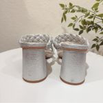 Dolce Vita Paily Women's Braided Faux Leather 2 Straps Dress Sandals Size 8 NIB Silver Photo 4