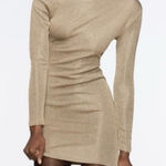 ZARA Gold Dress NWT Photo 0