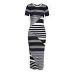 Equipment  Dewey Sweater Midi Dress Blue Stripe Womens Small Wool Photo 10