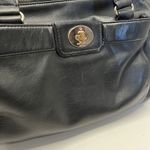 Kate Spade  Purse Black Hampton Road Satchel Leather Turnlock Tote Janie Bag Logo Photo 2