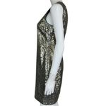 Banana Republic  Silver and Gold Sequin Dress Size 4 Photo 1