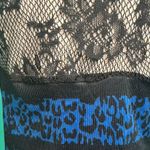 Derek Heart Elegant Blue and Black Lace Dress Photo 6