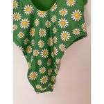 Aerie NWT  Smiley Birthday Scoop Cheekiest One Piece Swimsuit Green Yellow L Swim Photo 10