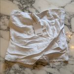 Quince NWT  100% European White Linen Strapless Top Sz S Photo 7