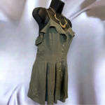 Forever 21 olive green romper dress juniors medium Photo 2