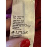 Tommy Bahama  Dress Women Medium‎ Red Cowl Neck Wool Blend Knit Sweater Dress Photo 7