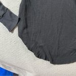 TNA Aritzia Black Turtleneck Waffle Knit Thermal Cotton Blend Long Sleeve Top M Size M Photo 1