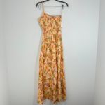 Billabong  Warmer Days Maxi Dress XS‎ Floral Smocked Bodice One Shoulder Sundress Photo 1