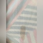 Alice + Olivia Geometric Stripe Dress Mini Halter Multicolor Print Shift; size L Photo 2