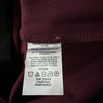 Loft  Outlet Medium Mini Skirt Faux Wrap Pull-On Stretch Elastic Waist Dark Wine Photo 4