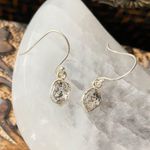 Herkimer Diamond Sterling Silver Dangle Earrings Photo 0
