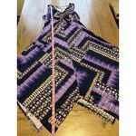 Chico's Shark Bite Hem Womens Dress Size 0 Colorful Beach Vacation Preppy Travel Photo 2