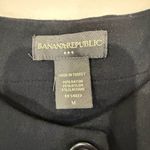 Banana Republic Crop Button Front Black Sweater Womens Medium Jacket 3/4 Sleeves Photo 4