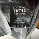 POL Washed Black Ultra-soft Boho Baby Doll Deep V Neck Lace Detail High Low Top Photo 6