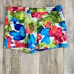 Attention Size 16 Contemporary Fit Floral Cuffed Shorts with Front Pockets Photo 0