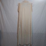 Ryu  CottageCore Sleeveless Beige Lace Overlay Button Front Dress Beach Boho Sz S Photo 9