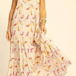 Natalie Martin  Melanie Dress in Pisces Light Blue Fuchsia Sz. S Photo 0