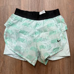 Nike Air Running Shorts Womens XS Teal White Logo Print Athletic Training Photo 0