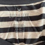 American Eagle Soft & Sexy Earth-tone Striped Long Sleeve Tee Photo 5