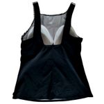 Reebok NEW  Size 14 Tankini Swim Top Black White Striped Padded Photo 1