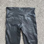 Spanx  black faux leather leggings size XL Photo 4