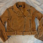 VICI women’s corduroy tan Moto jacket medium nwot Photo 7