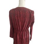 Skies Are Blue Red Black Animal Print Wrap Dress Size Medium Photo 5