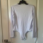 American Trends White Fringe Trim V Neck Long Sleeve Bodysuit Cowgirl Jumpsuit L Size L Photo 4