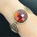 Lucky Brand  Egyptian Revival Scarab Snake Frog Cabochon Toggle Bracelet 40g. Photo 12