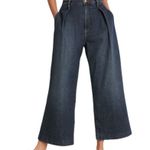 frame denim  Pleated Culotte Wide Leg Crop Miki Wash Womens Size 27 Photo 0