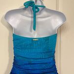 LRL Lauren Ralph Lauren Ombre Black Bandeau Halter Swimsuit Size 10 EUC #CA Photo 5