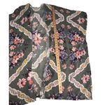 Krazy Kat  Kimono XL Open Cardigan Rayon Floral Swim Cover Open Cardigan Beach Photo 6
