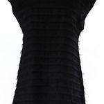 Kenneth Cole NWT $159 A Line Tiered Black Crew Neck Dress XS Photo 0