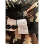 Charlie Hustle Charming Charlies Floral Sheer Button Up Long Sleeve Blouse Women's Size L Photo 8