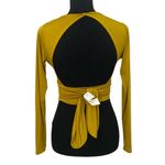 Urban Outfitters Boho deep v Long sleeve open back crop top Photo 3