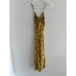 Old Navy  Maxi Dress‎ Womens XS Yellow Floral Criss Cross Back Boho Resort Preppy Photo 1